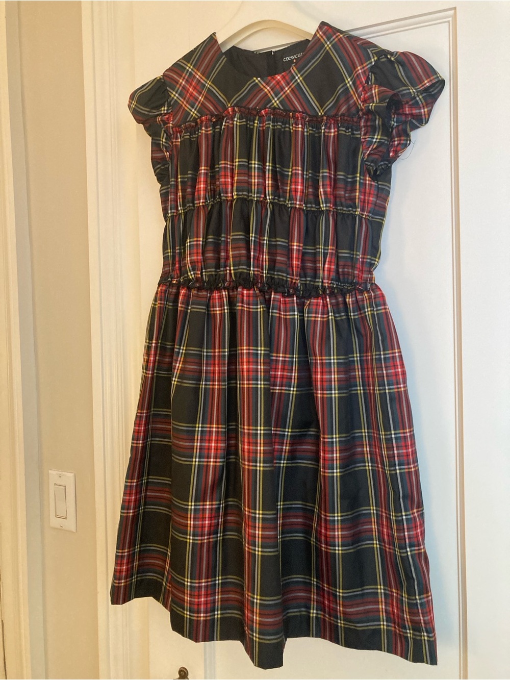 Crewcuts Red and Black Stewart Plaid Girls' Party Dress